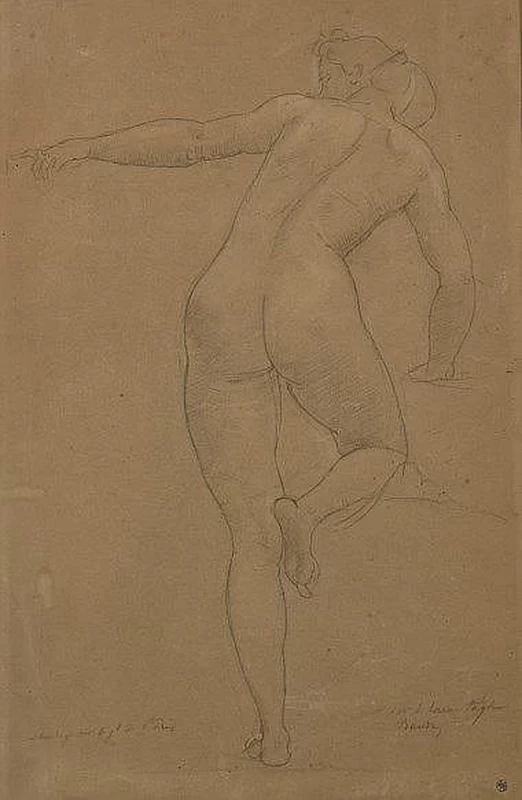 Paul Baudry - Studio di donna nuda, vista di spalle